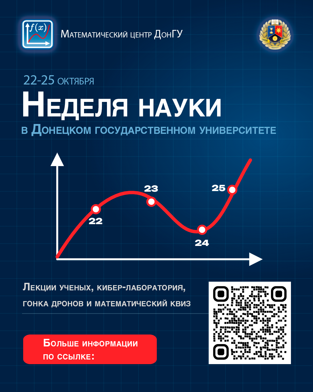 Математический центр ДонГУ объявляет о научно-популярных мероприятиях для школьников и студентов