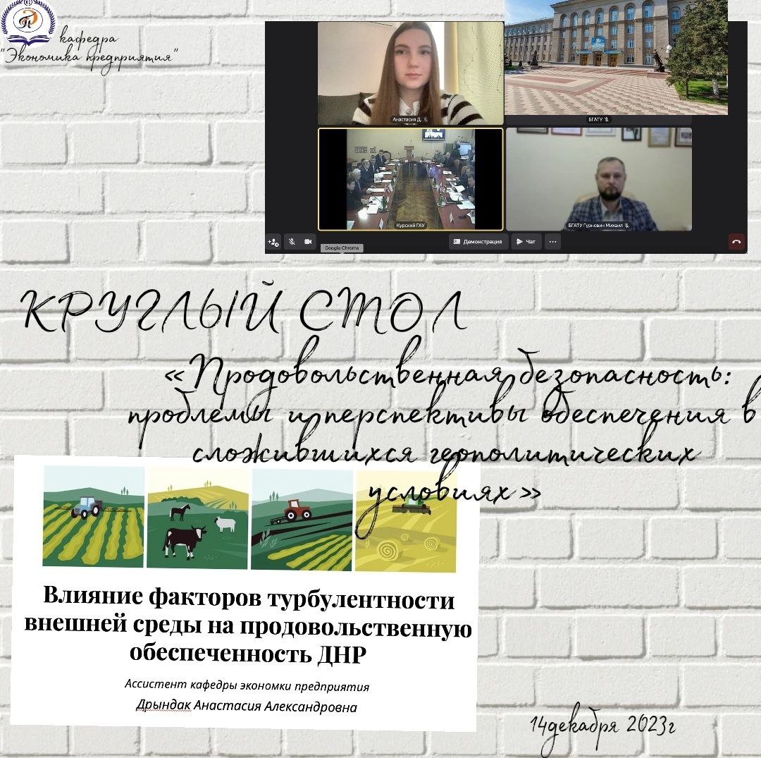 Экономисты приняли участие в работе круглого стола в Курском ГАУ