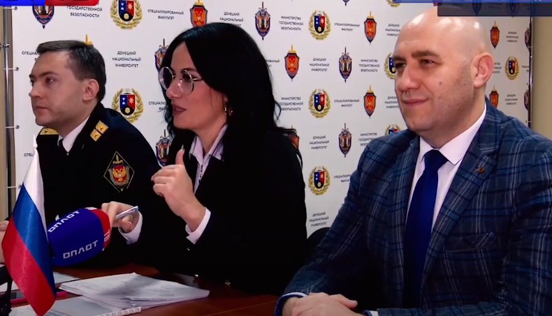 Сюжет ТК «Оплот ТВ» о международной олимпиаде по уголовному праву, которая прошла в ДонНУ