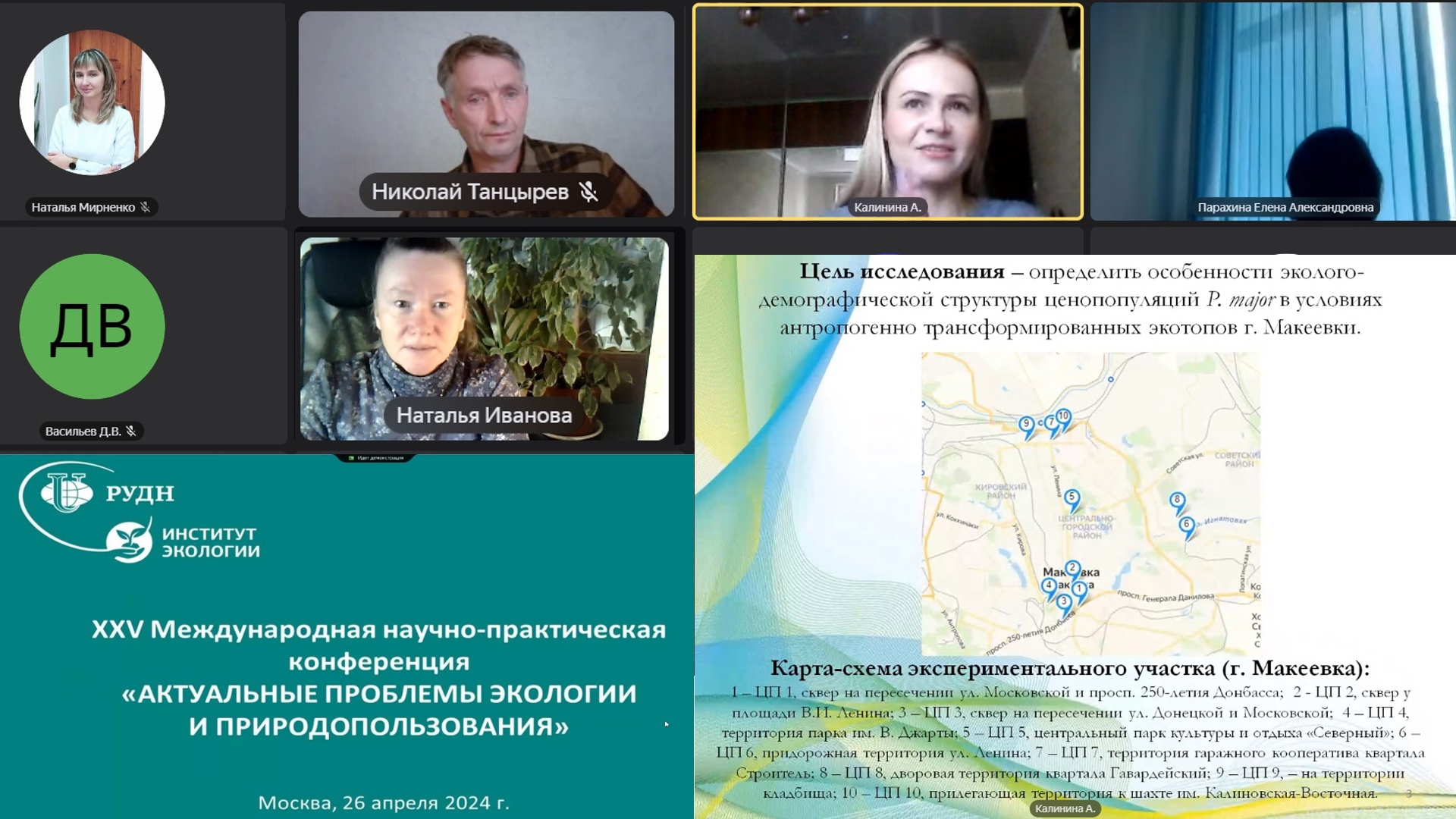 Учёные кафедры ботаники и экологии на международной экологической конференции РУДН